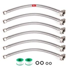 Keokle Toilet HOSE,12INCH 6PACK Water Supply Line,braided Stainless Steel. Fixed Price $49.92.