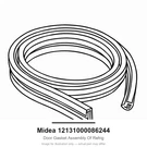 Midea 12131000086244 Door Gasket Assembly Of Refrig. Fixed Price $83.99.