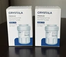 Lot 2 Crystala Refrigerator Water Filters CF8 Replaces Mwf - New/sealed. Fixed Price $12.99.