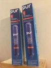 2X Pur Refrigerator Ice & Water Filter Cartridge Push Button In-grille W10186667. Fixed Price $49.00.