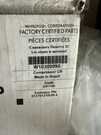New Genuine Oem Whirlpool Refrigerator Compressor W10309990. Fixed Price $230.00.