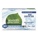Seventh Generation Natural Fabric Softener Sheets, Unscented, 80 Sheets/box. Fixed Price $17.01.