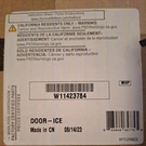 Nib W11423784 Oem Whirlpool Maytag Door-ice Assy. Fixed Price $55.00.
