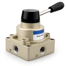 Baomain Rotary Lever Hand Valve HV-02 PT1/4 Air Flow Control 3 Position Way. Fixed Price $22.39.