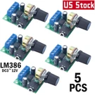 5 *adjustable Volume LM386 Mini Mono Audio Power Amplifier Board DC3V 12V Module. Fixed Price $15.45.