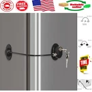 Compact Keyless Refrigerator & Cabinet Lock With 2 Keys - Elegant Black Finish. Fixed Price $22.99.