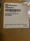 Genuine Electrolux / Frigidaire 5303918571 Refrigerator Water Fill Chute Kit. Fixed Price $57.99.