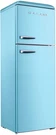 Refrigerator 12 Cu Ft Dual Door Top Mount Freezer Retro Blue Galanz Adjustable. Fixed Price $1891.99.