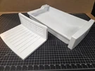 Refrigerator Ice Bin WR30X10052 & Shelf Tray WR30X10050. Fixed Price $24.99.