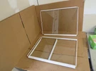 Frigidaire Refrigerator Glass Shelf Set - 1 W/glides Part # 240372408 240372407. Fixed Price $159.98.