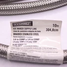 Everbilt Ice Maker Water Supply Line Hose Stainless Steel 1/4" X 10'. Fixed Price $8.98.