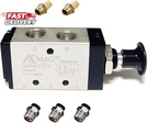 Aomag Pneumatic 3/8" Pt 5 Way 2 Postion Air Hand Lever Operated Valve. Fixed Price $28.26.