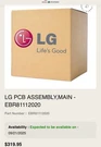 New Lg Refrigerator Control Board EBR81112020. Fixed Price $159.99.