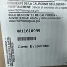 Whirlpool W11610999 Refrigerator Evaporator Cover Assembly Oem Genuine Part. Fixed Price $139.48.