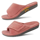 Gritheim Women's Orthopedic Arch Support Slippers Fuzzy Adjustable 8, Pink. Fixed Price $36.27.