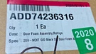 Lg ADD74236316 Door Foam Assembly,refrigerator. Fixed Price $200.00.