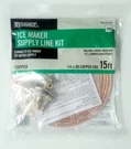 Everbilt 1/4" 15FT Ice Maker Supply Line Kit Saddle Valve & 1/4IN Comp Fittings. Fixed Price $14.94.