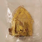Roman, Inc. Gold Christmas Nativity Ornament Metal Light Cover Taiwan. Fixed Price $12.75.
