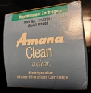 Amana 12527304 Clean Clear Refrigerator Replacement Cartridge WF401. Fixed Price $12.33.