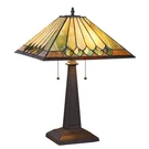 Chloe Lighting Graham Tiffany-style 2 Mission Table Lamp 16" Shade. Fixed Price $222.41.