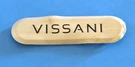 Vissani Nameplate Insignia X 3/4 (P6643). Fixed Price $17.50.