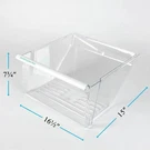 Lower Meat Pan Crisper Drawer For Whirlpool ED5KVEXVB04 ED2KVEXVQ01 WRS325FDAB06. Fixed Price $61.94.