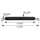 Peterbilt 359 Black Hood Spring 12.5 Inch By Bestfit. Fixed Price $51.99.