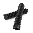 1 Pair Universal Motorcycle Fork Cover Gaiters, Rubber Front Boo.... Fixed Price $18.56.