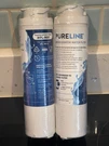Two (2) Pureline #PL-900 Refrigerator Water Filters Mswf Replacements New. Fixed Price $19.95.
