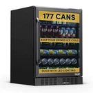 Newair Beverage Refrigerator With Glass Door 177 Can Mini - Scratch & Dent. Fixed Price $699.04.