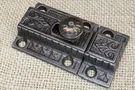 Old Cabinet Latch Cupboard Catch Daisy Brass Color Knob Eastlake Leaves Foliage. Fixed Price $49.90.