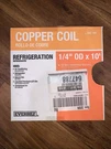 Everbilt Regrigetation Copper Coil 1/4 Od X 10 SKU647788. Fixed Price $14.24.