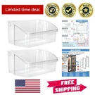 Replacement Refrigerator Door Bins - 2 Pack Abs Shelves For Frigidaire & Kenmore. Fixed Price $67.99.