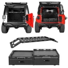 Rear Cargo Rack Drawer Fridge Slide Mount For 2015-2026 Jeep Wrangler Jk Jl 4DR. Fixed Price $649.10.