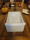 White Frigidaire Kenmore Refrigerator Drawer 240364501. Fixed Price $38.99.