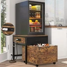 Mini Fridge Stand Heavy Duty 300LB Storage Drawer Rustic Brown YHSC-014 Unikito. Fixed Price $179.99.