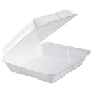 Dart? Foam Hinged Lid Container, 1-COMP, 9.3 X 1/2 3, White, 100/BAG, Bag/. Fixed Price $104.07.