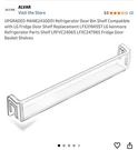 MAN62430001 Refrigerator Door Bin Shelf Compatible W Lg Replacement LFX31945ST. Fixed Price $19.99.