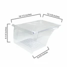 New Genuine Oem Whirlpool Refrigerator Crisper Drawer W10854037. Fixed Price $113.03.