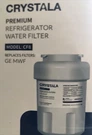 Crystala Remium Refrigerator Water Filter Model CF8 Replaces Mwf. Fixed Price $13.48.