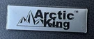 Arctic King Logo /nameplate Removed From Open Box Refrigerator ARF18MSS(D)1.. Fixed Price $29.00.