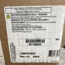 Whirlpool W11580057 Compressor, REFRIGERATOR,R600A, New. Fixed Price $234.24.
