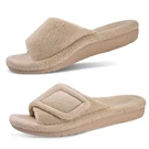 Gritheim Women's Orthotic Arch Support Slippers Fuzzy Adjustable 10, Brown. Fixed Price $45.82.