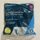 Sharkbite 26038 Ice Maker Connector Tee Valve 1/2" X 1/4" 10' Hose. Fixed Price $16.78.