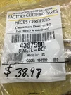 Whirlpool 4387500 Refrigerator Defrost Thermostat. Fixed Price $15.36.
