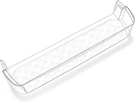 MAN62570401 Refrigerator Door Bin Shelf Fors Lg Freezer LTCS20030S LTCS20020S. Fixed Price $84.16.