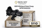WPW10465252 New Oem Genuine Fsp Maytag Whirlpool Water Pump (C5). Fixed Price $110.00.