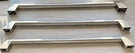 Cafe Refrigerator Handles Set Of Three Stainless Steel. Fixed Price $50.00.