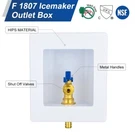 Efield Premium Ice Maker Outlet Box 1/4 Turn Brass Valve, 1/2" Crimp Pex Inlet. Fixed Price $15.99.