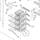 Sub-zero Oem Freezer Sliding Basket (#4180890). Fixed Price $29.99.
